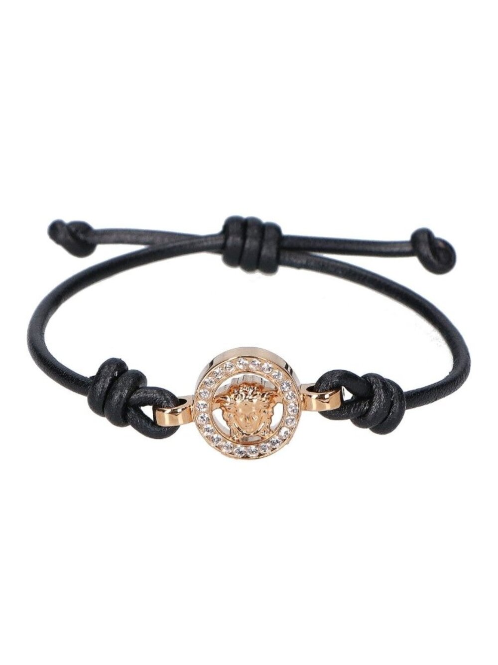 Versace Medusa '95 Crystal Leather Bracelet